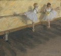 Danseurs pratiquant au Barre Edgar Degas